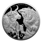 Tokelau. 50 Dollars 2022 1 Kilo 1$50 Tokelau Bull & Bear