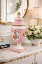 Vaas - Urnvaas met deksel - potiche - van porselein -, Nieuw