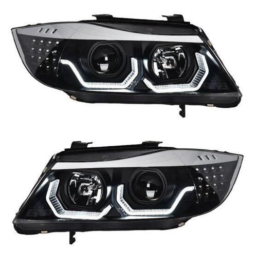3D LED Angel Eyes Koplampen BMW 3 Serie E90 E91 05-08 B9765, Autos : Pièces & Accessoires, Éclairage