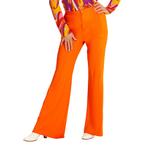 Disco 70S Broek Oranje Dames, Kleding | Dames, Carnavalskleding en Feestkleding, Verzenden, Nieuw