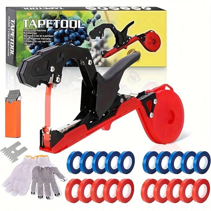Bindmachine - Tapetool - Bindtang - Zwart, Tuin en Terras, Hand-tuingereedschap, Nieuw, Verzenden