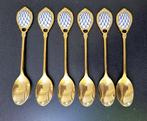 Lomonosov Imperial Porcelain - Tafelservies - 6 x theelepels, Antiek en Kunst