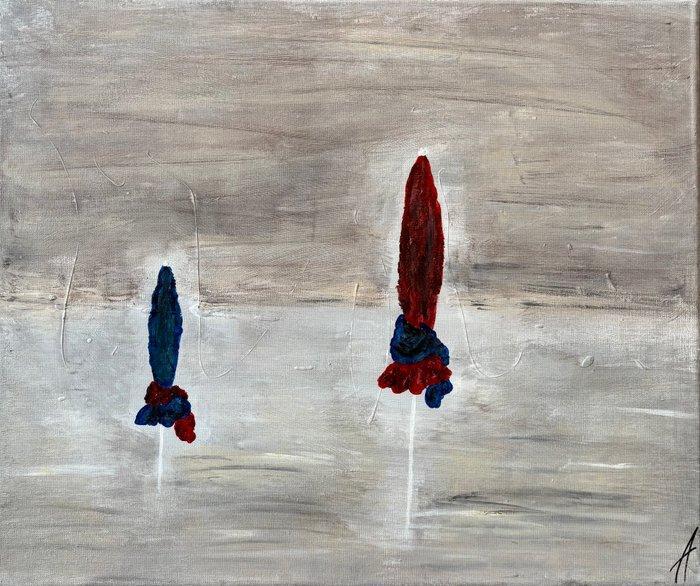 Angy’Art Painting - Deauville, Antiek en Kunst, Kunst | Schilderijen | Modern