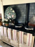 6 laat 19e-eeuwse linnen theedoeken - Textiel - 90 cm - 55, Antiek en Kunst