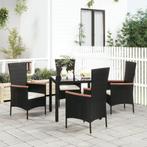 vidaXL Chaises de jardin lot de 4 avec coussins Résine, Jardin & Terrasse, Neuf, Verzenden