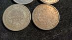 Frankrijk. 5 Francs 1874/1876 Hercule (lot of 4 coins), Postzegels en Munten, Munten | Europa | Euromunten