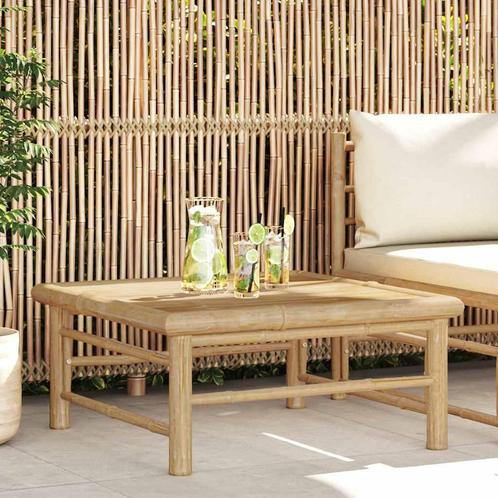 vidaXL Tuintafel 65x65x30 cm bamboe, Tuin en Terras, Tuinsets en Loungesets, Nieuw, Verzenden
