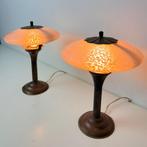 Lamp (2) - Elegant paar tafellampen - Muranoglas