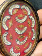 Reliekhouder - Messing, Glas, Textiel - 1850-1900 - Het, Antiek en Kunst