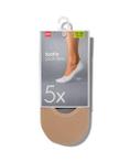 HEMA Damesfooties Naadloos - 5 Paar Naturel