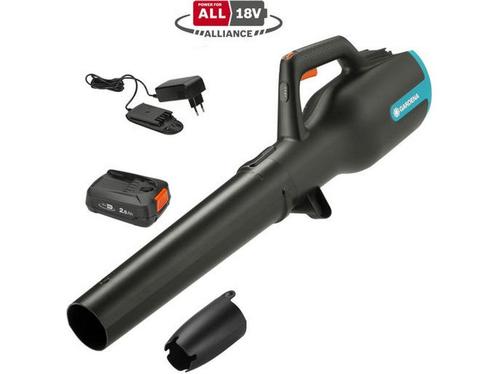 GARDENA PowerJet accu bladblazer - 18V P4A set - 100 km/h -, Tuin en Terras, Bladblazers, Zo goed als nieuw, Verzenden