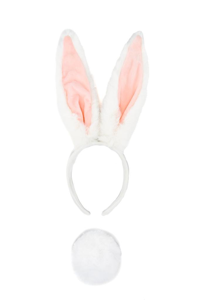 Haarband Konijn Lange Oren Wit met Staart Diadeem Konijnenor, Kleding | Dames, Carnavalskleding en Feestkleding, Nieuw, Ophalen of Verzenden