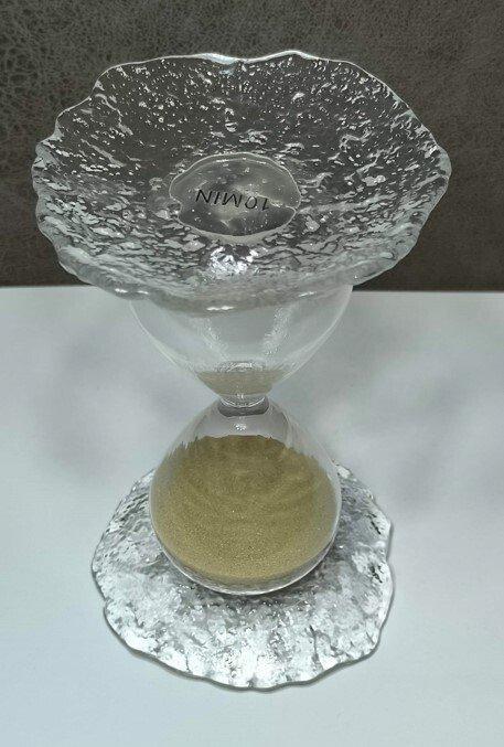 Zandloper (2) - Kristal - 2025 - 2 zandlopers, Antiek en Kunst, Curiosa en Brocante