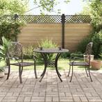 vidaXL 3-delige Bistroset gietaluminium bronskleurig, Tuin en Terras, Tuinsets en Loungesets, Verzenden, Nieuw