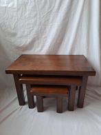 Tables gigognes - Chêne - Trois petites tables dappoint, Antiquités & Art