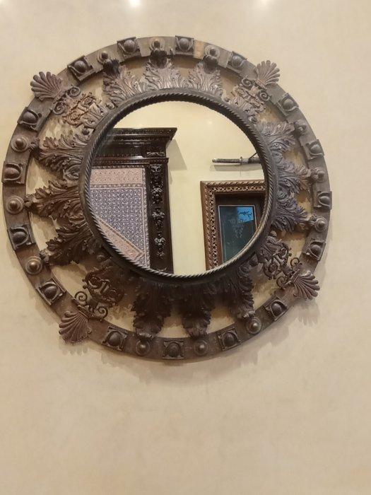 Spiegel - Gepatineerd brons - Bronzen spiegel, Antiek en Kunst, Antiek | Overige Antiek