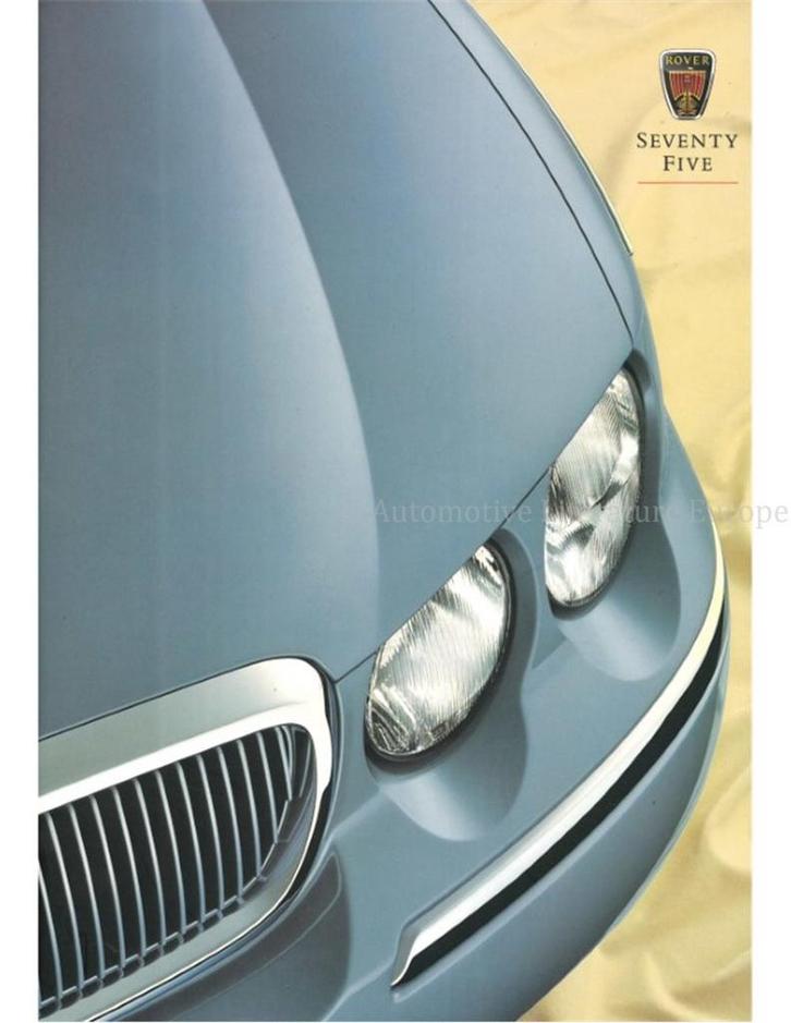 1999 ROVER 75 BROCHURE NEDERLANDS, Boeken, Auto's | Folders en Tijdschriften
