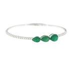 Armband - 18 karaat Witgoud - Diamant - Smeraldi