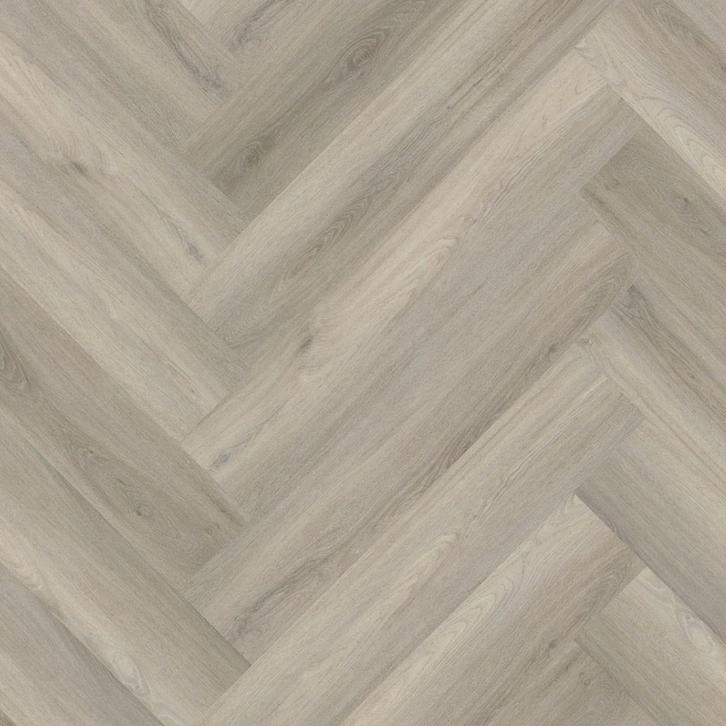 Bonn visgraat pvc silent rigid click micro-bevel 4V - Grey, Doe-het-zelf en Bouw, Vloerdelen en Plavuizen, Ophalen of Verzenden