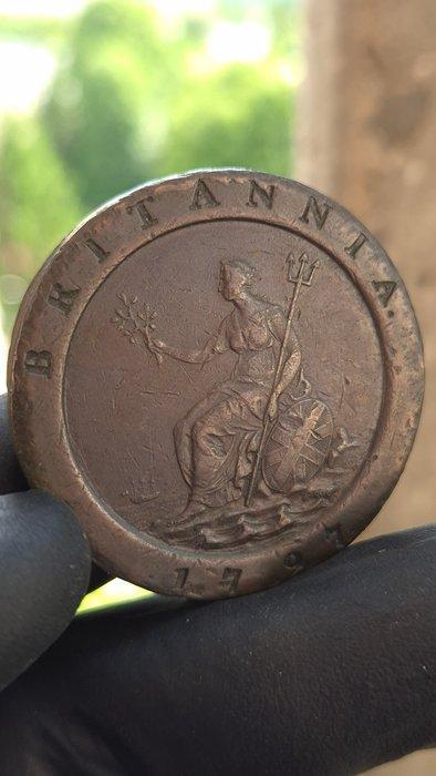 Royaume-Uni. George III (1760-1820). 2 Pence 1797 2nd, Postzegels en Munten, Munten | Europa | Niet-Euromunten
