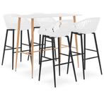 vidaXL 5-delige Barset wit, Verzenden, Nieuw