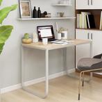vidaXL Computerbureau 110x60x73 cm spaanplaat wit en, Huis en Inrichting, Verzenden, Nieuw