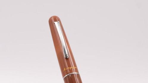 Montegrappa - Elmo 01 - Caramello & Palladium Trims - SAMPLE, Verzamelen, Pennenverzamelingen