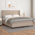 vidaXL Boxspring met matras kunstleer cappuccinokleurig, Verzenden, Nieuw