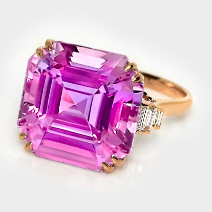 Sans prix de réserve - Bague - 14 carats Or rose, HRD 23,25, Handtassen en Accessoires, Ringen