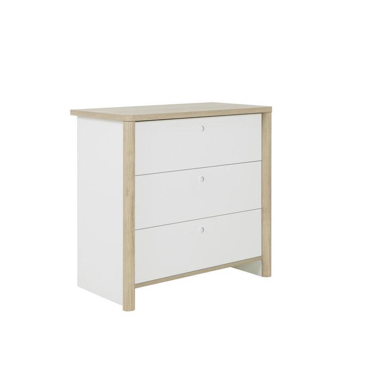 MATIS - Ladekast - commode - 3 laden - 84x45x80cm - wit e..., Antiek en Kunst, Kunst | Schilderijen | Modern, Ophalen of Verzenden
