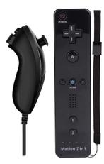 Wii Controller / Remote Motion Plus Zwart + Nunchuk Zwart..., Ophalen of Verzenden, Zo goed als nieuw