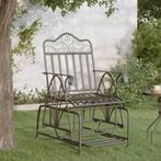 vidaXL Schommelstoel 61 cm staal zwart, Tuin en Terras, Verzenden, Nieuw