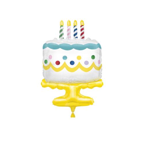 Helium Ballon Taart Leeg 63,5cm, Hobby en Vrije tijd, Feestartikelen, Nieuw, Verzenden
