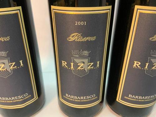 2001 Rizzi - Barbaresco Riserva - 5 Flessen (0.75 liter), Verzamelen, Wijnen