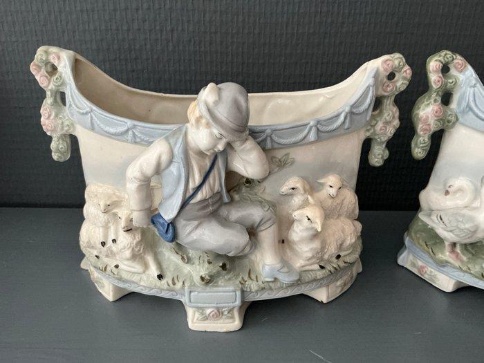 Jardinière (2) - Porcelaine, Antiek en Kunst, Antiek | Glaswerk en Kristal