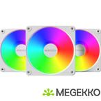 Montech GF120R V2 PWM ARGB 120mm Wit 3-Pack, Computers en Software, Computerkoelers, Verzenden, Nieuw