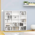 vidaXL Cd-kast 100x23x89,5 cm bewerkt hout wit, Verzenden, Nieuw