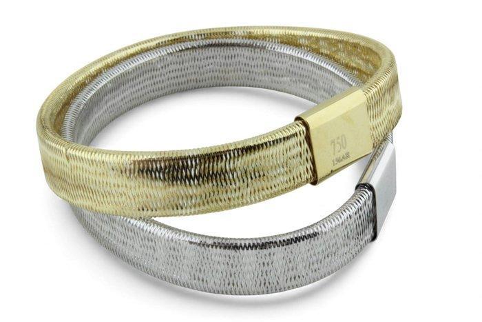 Armband - 18 karaat Geel goud, Witgoud, Handtassen en Accessoires, Armbanden