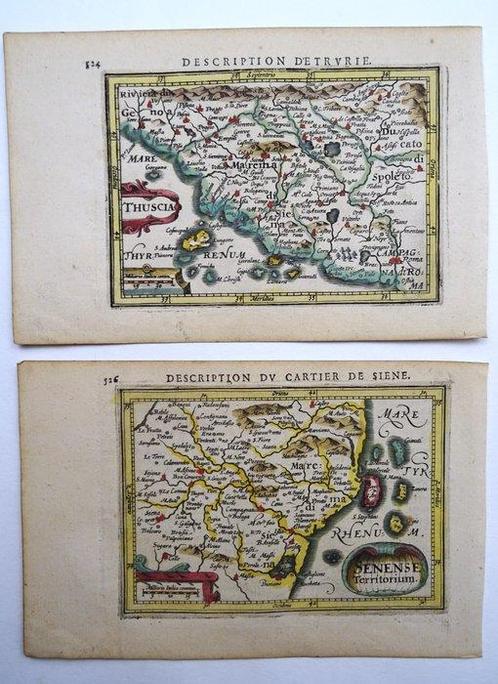 Italië - Toscane, Siena, Perugia, Porto Ercole, San, Livres, Atlas & Cartes géographiques