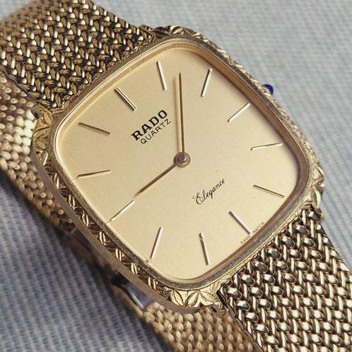 Rado - Elagance Slim Case Dress Watch - Sans Prix de Réserve, Handtassen en Accessoires, Horloges | Heren