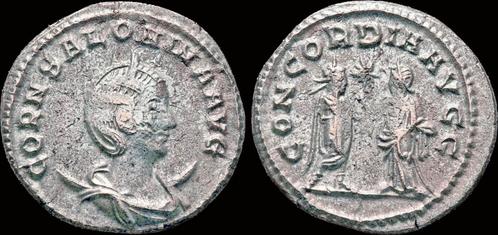 254-268ad Roman Salonina billon antoninianus Gallienus an..., Timbres & Monnaies, Monnaies & Billets de banque | Collections, Envoi
