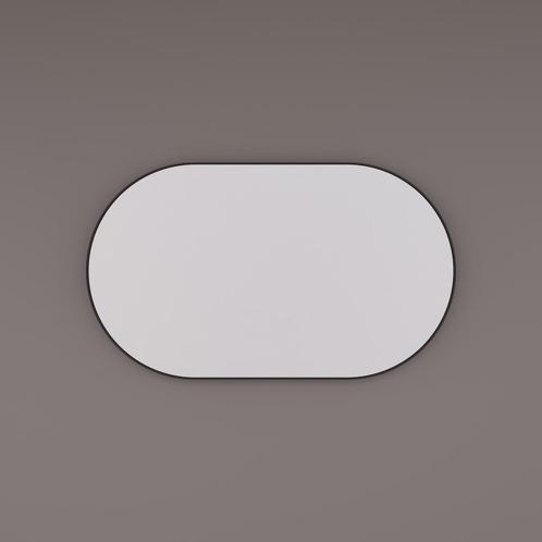 Spiegel Hipp Design SPV 8600 Ovaal Met Frame Mat Zwart (Alle, Doe-het-zelf en Bouw, Sanitair, Bad, Nieuw, Ophalen of Verzenden