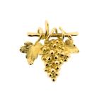 18 Krt. Gouden broche van een tros druiven (kettinghanger), Bijoux, Sacs & Beauté, Broches, Ophalen of Verzenden