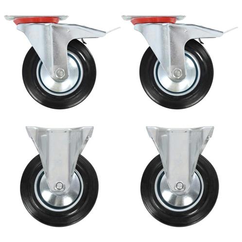 vidaXL Wielen 4 st 160 mm, Doe-het-zelf en Bouw, Overige Doe-Het-Zelf en Bouw, Nieuw, Verzenden