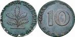 Duitsland Brd 10 Pfennig 1950 D auf 1 Pfennig Schroetling..., Verzenden, België