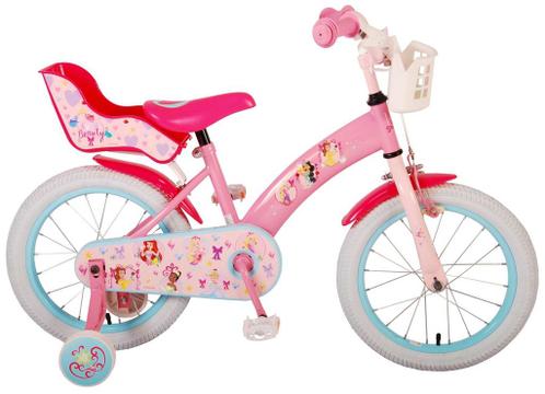 Eik Per Knuppel ② Disney Princess meisjesfiets 16 inch roze — Fietsen | Kinderfietsjes —  2dehands
