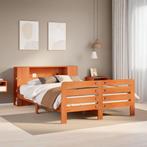 vidaXL Bedframe zonder matras massief grenenhout wasbruin, Verzenden, Nieuw