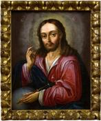 Scuola italo-cretese (XVII-XVIII) - Salvator Mundi, Antiek en Kunst