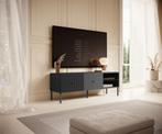 Meubella TV-Meubel Vermont antraciet 135 cm, Huis en Inrichting, Overige materialen, 100 tot 150 cm, Verzenden, Nieuw