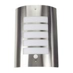 LED Wandlamp RVS met sensor | E27 fitting | IP44, Huis en Inrichting, Lampen | Wandlampen, Nieuw, Kunststof, Modern, Verzenden